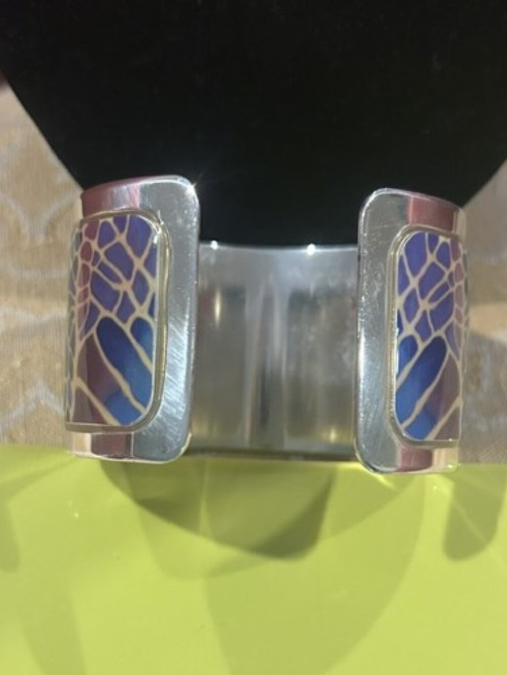 BRIGHTON Collectible “Pop Appeal” BUTTERFLY Silver Enamel Cuff BRACELET - Picture 10 of 11
